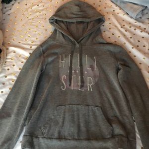 Grey hollister hoodie